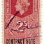 (I.B) Elizabeth II Revenue : Contract Note (Northern Ireland) 2/-