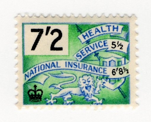 (I.B) Elizabeth II Revenue : National Insurance 7/2d
