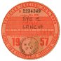 (I.B) GB Revenue : Car Tax Disc (Lancia 1957)