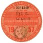 (I.B) GB Revenue : Car Tax Disc (Lancia 1957)