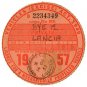 (I.B) GB Revenue : Car Tax Disc (Lancia 1957)
