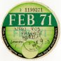 (I.B) GB Revenue : Car Tax Disc (Ford 1971)