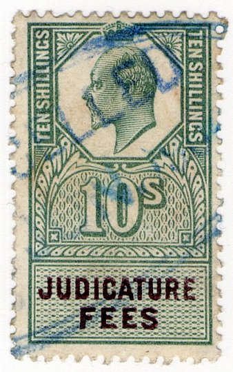 (I.B) Edward VII Revenue : Judicature Fees 10/-