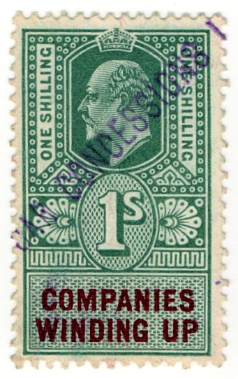 (I.B) Edward VII Revenue : Companies Winding Up 1/-