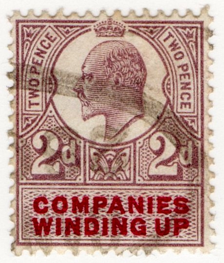 (I.B) Edward VII Revenue : Companies Winding Up 2d