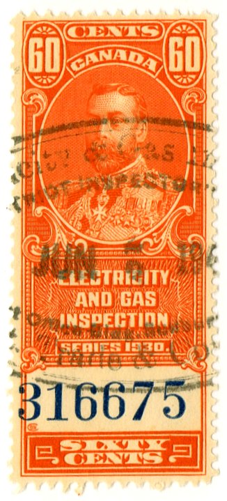 (I.B) Canada Revenue : Electricity & Gas Inspection 60c