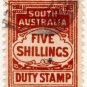 (I.B) Australia - South Australia Revenue : Stamp Duty 5/-