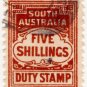 (I.B) Australia - South Australia Revenue : Stamp Duty 5/-