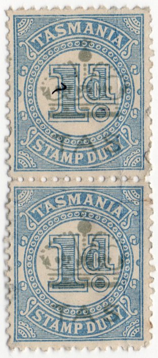(I.B) Australia - Tasmania Revenue : Stamp Duty 2d