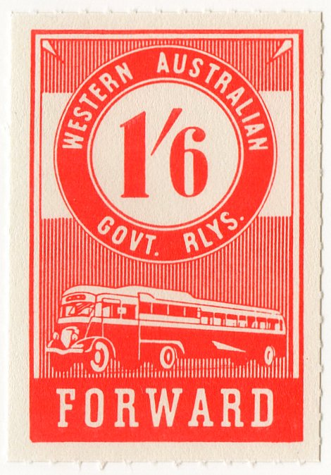 (I.B) Australia - Western Australia Railways : Parcel 1/6d