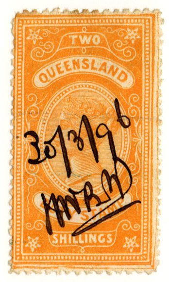 (I.B) Australia - Queensland Revenue : Stamp Duty 2/-