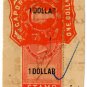 (I.B) Straits Settlements Revenue : Judicial $1 (Singapore)
