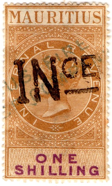 (I.B) Mauritius Revenue : Insurance 1/-