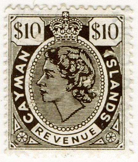 (I.B) Cayman Islands Revenue : Duty Stamp $10