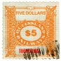 (I.B) Australia - Queensland Railways : Parcel $5 (Toowoomba)