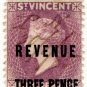 (I.B) St Vincent Revenue : Duty Stamp 3d