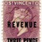 (I.B) St Vincent Revenue : Duty Stamp 3d