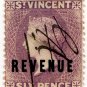 (I.B) St Vincent Revenue : Duty Stamp 6d
