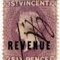 (I.B) St Vincent Revenue : Duty Stamp 6d
