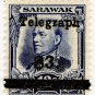 (I.B) Sarawak Telegraphs : Overprint $3 on 12c