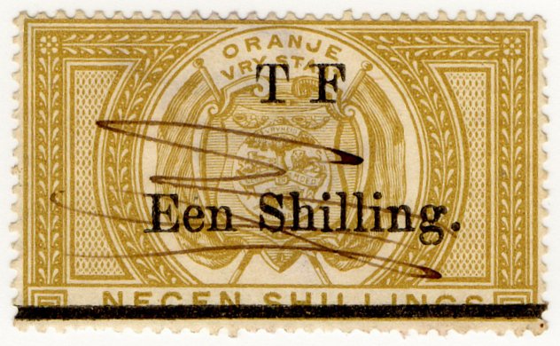 (I.B) Orange Free State Telegraphs : 1/- on 9/- OP