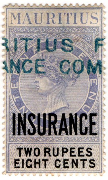 (I.B) Mauritius Revenue : Insurance 2R 8c