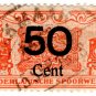 (I.B) Netherlands Railway : Parcel Stamp 50c