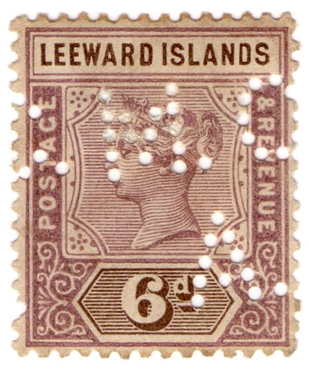 (I.B) Leeward Islands Revenue : Magistrates Court 6d (Antigua)