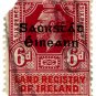 (I.B) George V Revenue : Land Registry of Ireland 6d (overprint)