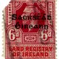 (I.B) George V Revenue : Land Registry of Ireland 6d (overprint)