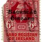 (I.B) George V Revenue : Land Registry of Ireland 6d (overprint)