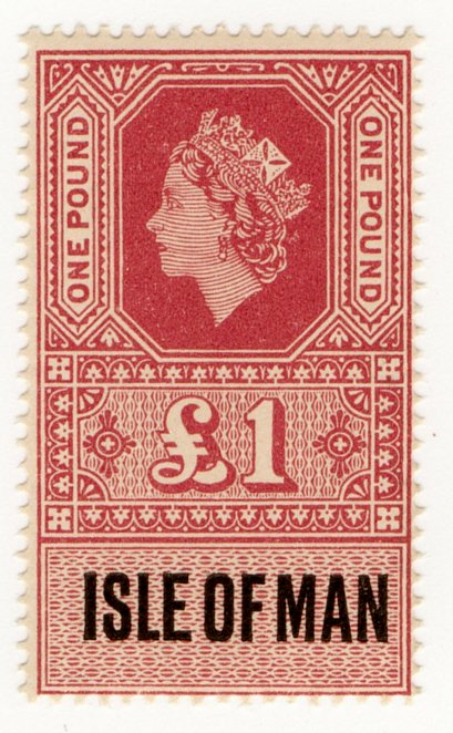 (I.B) Elizabeth II Revenue : Isle of Man &Acirc;&pound;1