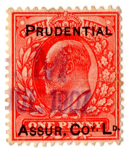 (I.B) Edward VII Commercial Overprint : Pudential Assurance