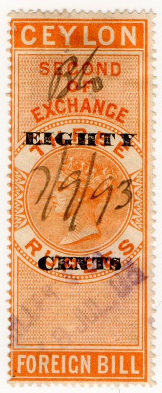 (I.B) Ceylon Revenue : Foreign Bill 80c on 3R