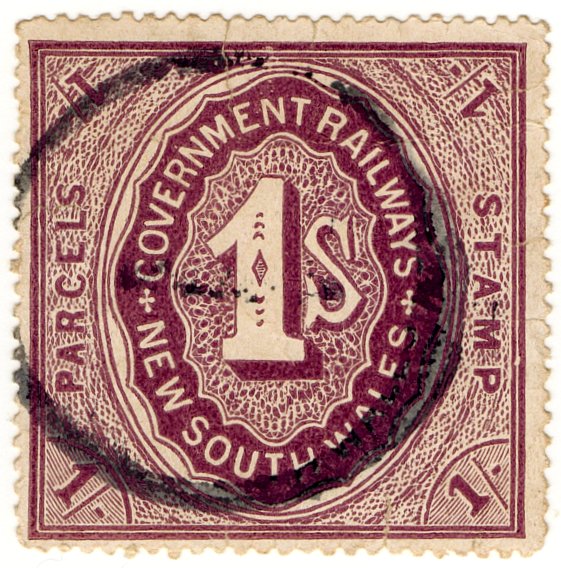 (I.B) Australia - NSW Railways Parcel 1/-