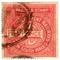 (I.B) Australia - NSW Railways Parcel 5d (inv watermark)