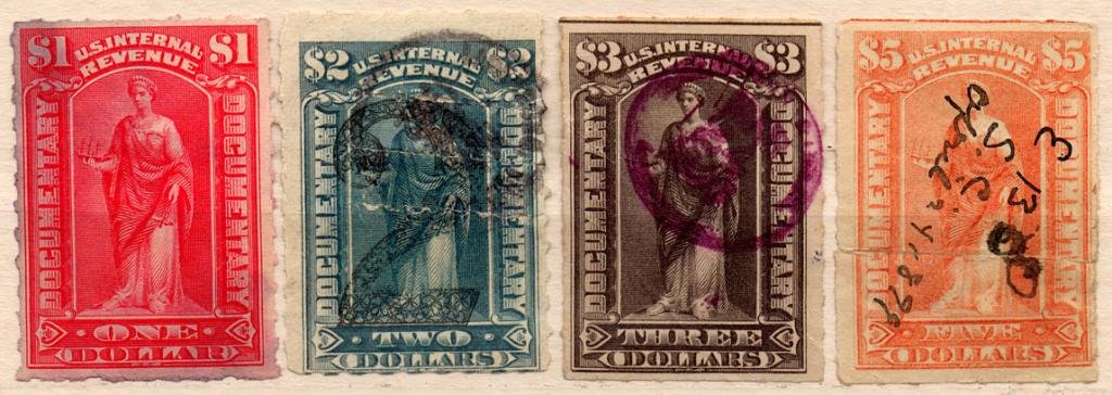(I.B) US Revenue : Documentary Stamp Collection
