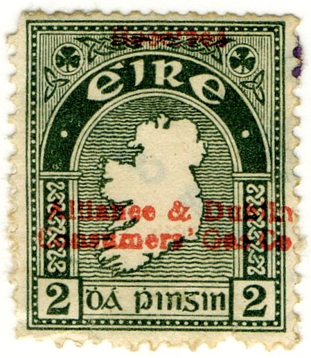 (I.B) Ireland Commercial Overprint : Alliance & Dublin Consumers Gas Co