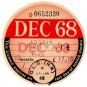 (I.B) GB Revenue : Car Tax Disc (Ford 1968)