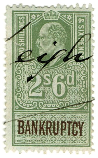 (I.B) Edward VII Revenue : Bankruptcy 2/6d