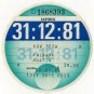 (I.B) GB Revenue : Car Tax Disc (Austin 1981)