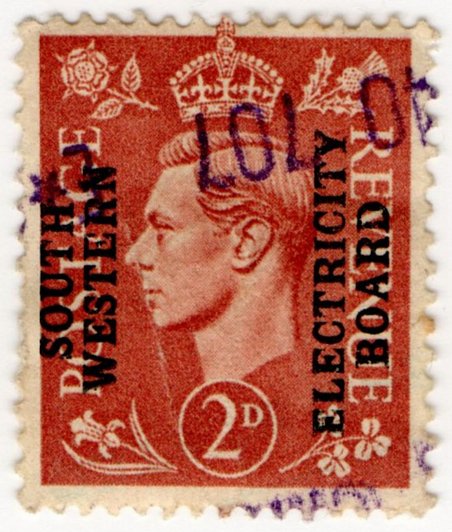 (I.B) George VI Commercial Overprint : South Western Electricity Board