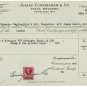 (I.B) George V Revenue : Contract Note (Northern Ireland) 6d (complete doc)