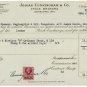 (I.B) George V Revenue : Contract Note (Northern Ireland) 6d (complete doc)