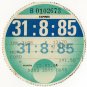 (I.B) GB Revenue : Car Tax Disc (Ford HGV 1985)