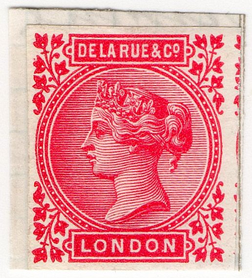 (I.B) Cinderella : De La Rue & Co - Dummy Stamp (Colour Essay)