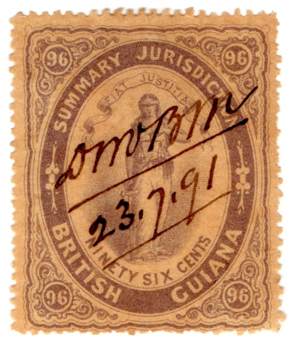 (I.B) British Guiana Revenue : Summary Jurisdiction 96c