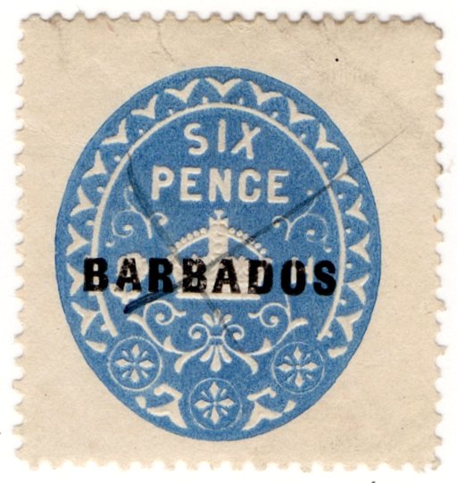 (I.B) Barbados Revenue : Duty 6d