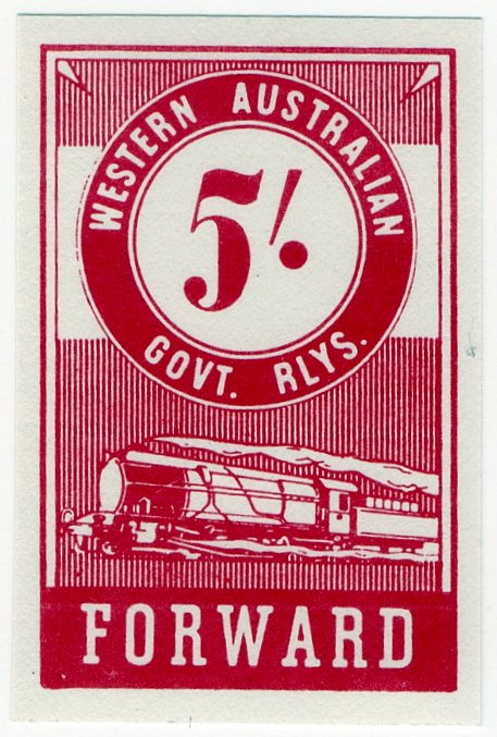 (I.B) Australia - Western Australia Railways : Parcel 5/-