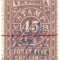 (I.B) Australia - Victoria Revenue : Stamp Duty 45/-